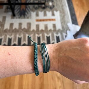 Pura Vida Braided and Original Bracelets Mediterranean Teal